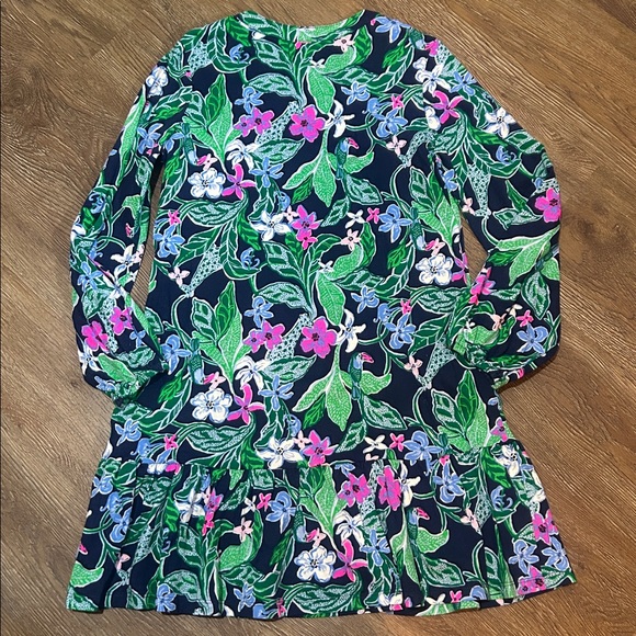 Girls Lilly Pulitzer Alyssa Cotton Dress - Picture 6 of 6